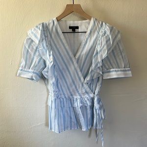 Girly J crew wrap top